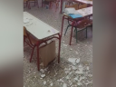 Πτώση σοβάδων σε τάξη σχολείου 