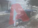 Διαρροή νερού μετά από έργα  - «Σιντριβάνι» στους Αμπελόκηπους