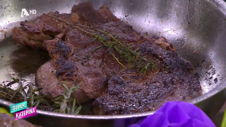 SUPER ΚΑΤΕΡΙΝΑ | Ο Πέτρος Συρίγος μας φτιάχνει μοσχαρίσιες μπριζόλες στο τηγάνι | 12/02/2026