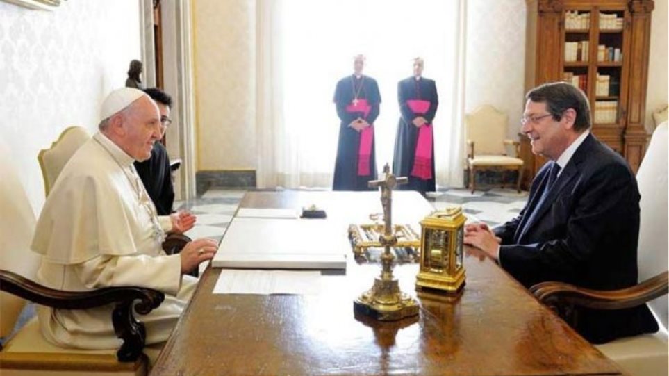 Συνάντηση Πάπα Φραγκίσκου στο Βατικανό με τον Πρόεδρο της Κύπρου Νίκο Αναστασιάδη