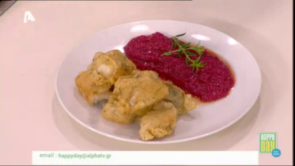 Κροκέτες μπακαλιάρου με κρούστα μπύρας και άοσμη σκορδαλιά