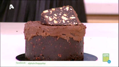 Λαχταριστός κορμός με γλάσο σοκολάτας