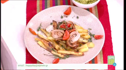 Ρολάκια χοιρινά με μπέικον