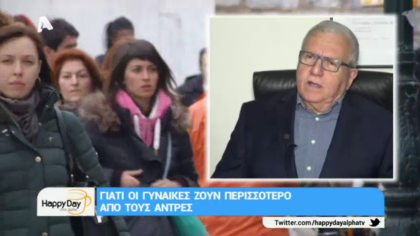 Γιατί οι γυναίκες ζουν περισσότερο από τους άντρες