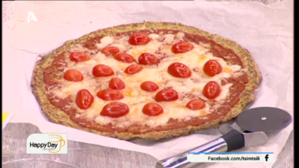 Πίτσα με ζύμη από μπρόκολο