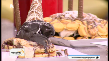 Μαύρο παγωτό με βρώσιμο άνθρακα