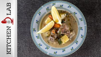 Κρεατόσουπα με αυγολέμονο