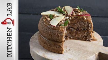 Κέικ με σοκολάτα & μαρμελάδα μήλο