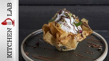 Σουφλέ σοκολατας σε φύλλο κρούστας