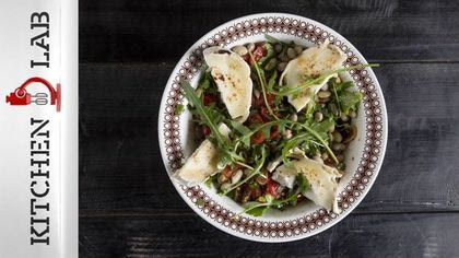 Γλυκόξινη σαλάτα με φασόλια