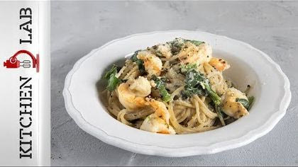 Healthy μακαρονάδα με γαρίδες (high protein)