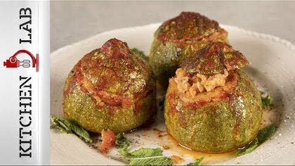 Γεμιστά κολοκυθάκια με τραχανά (Νηστίσιμα)