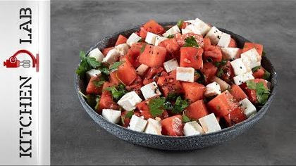 Σαλάτα με καρπούζι και φέτα