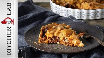 Ανοιχτή πίτα με κρέας