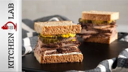 Σάντουιτς με μοσχαρίσιο παστράμι
