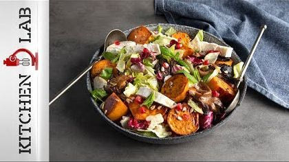 Σαλάτα με γλυκοπατάτες και μανιτάρια