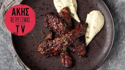 Πανσέτα με σάλτσα bbq με ούζο