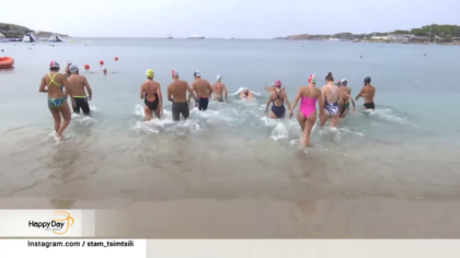 Προπόνηση κολύμβησης στην ανοιχτή θάλασσα