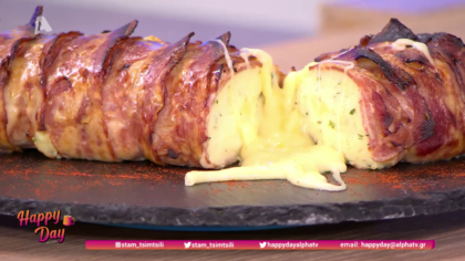 Ο Ζαν Λουί Καψαλάς μας μαγειρεύει ρολό πουρέ πατάτας γεμιστό με τυρί