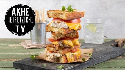Tuna melt sandwich