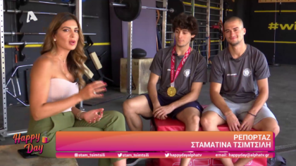 Η Σταματίνα συνάντησε το χρυσό ολυμπιονίκη Νάσο Γκαβέλα