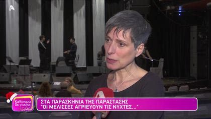 Στα παρασκήνια της παράστασης “Οι μέλισσες αγριεύουν τις νύχτες…”