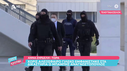 Aννα Ζηρδέλη, Εφετείο: Χωρίς αλεξίσφαιρο γιλέκο εμφανίστηκε ο Μπάμπης Αναγνωατόπουλος στο δικαστήριο