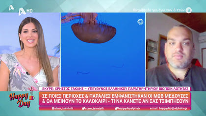 Σε ποιες περιοχές εμφανίστηκαν οι μωβ μέδουσες