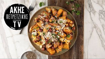 Γρήγορα λουκάνικα με αυγά και πατάτες