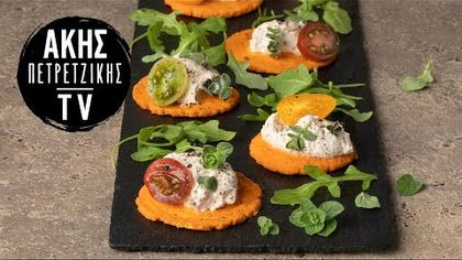 Καναπεδάκια με μους τόνου