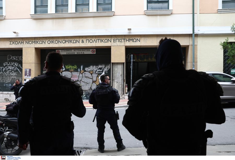 Επτά προσαγωγές και μία σύλληψη για την επίθεση στη Νομική Σχολή