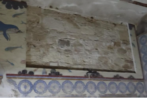 «Θύελλα» στην Κνωσσό – Έπεσε τμήμα τοιχογραφίας