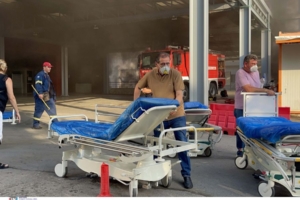 Υπό έλεγχο φωτιά στο Νοσοκομείο «Άγιος Ανδρέας»