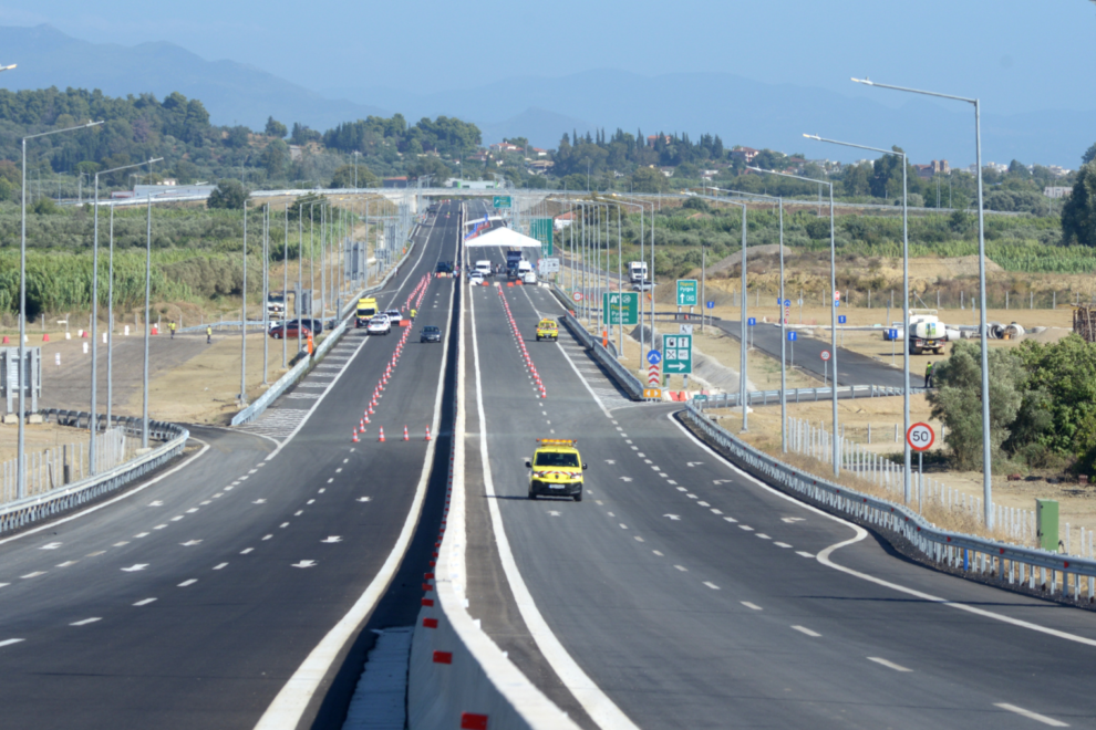 Παραδίδονται σήμερα στην κυκλοφορία 65 χλμ του αυτοκινητόδρομου Πάτρα – Πύργος, στο τμήμα Πύργος -Αλισσός