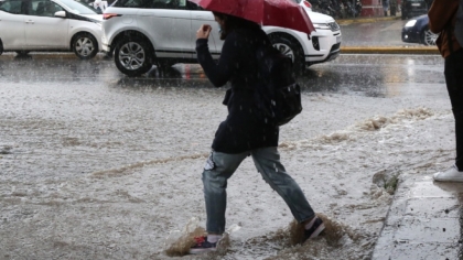 Έντονη βροχόπτωση στη Βόνιτσα- Ορμητικοί χείμαρροι