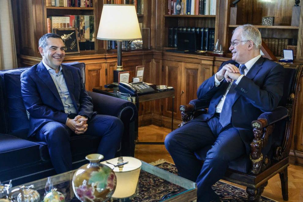 Συνάντηση Κων. Τασούλα με τον πρώην πρωθυπουργό Αλ. Τσίπρα, στο Προεδρικό Μέγαρο