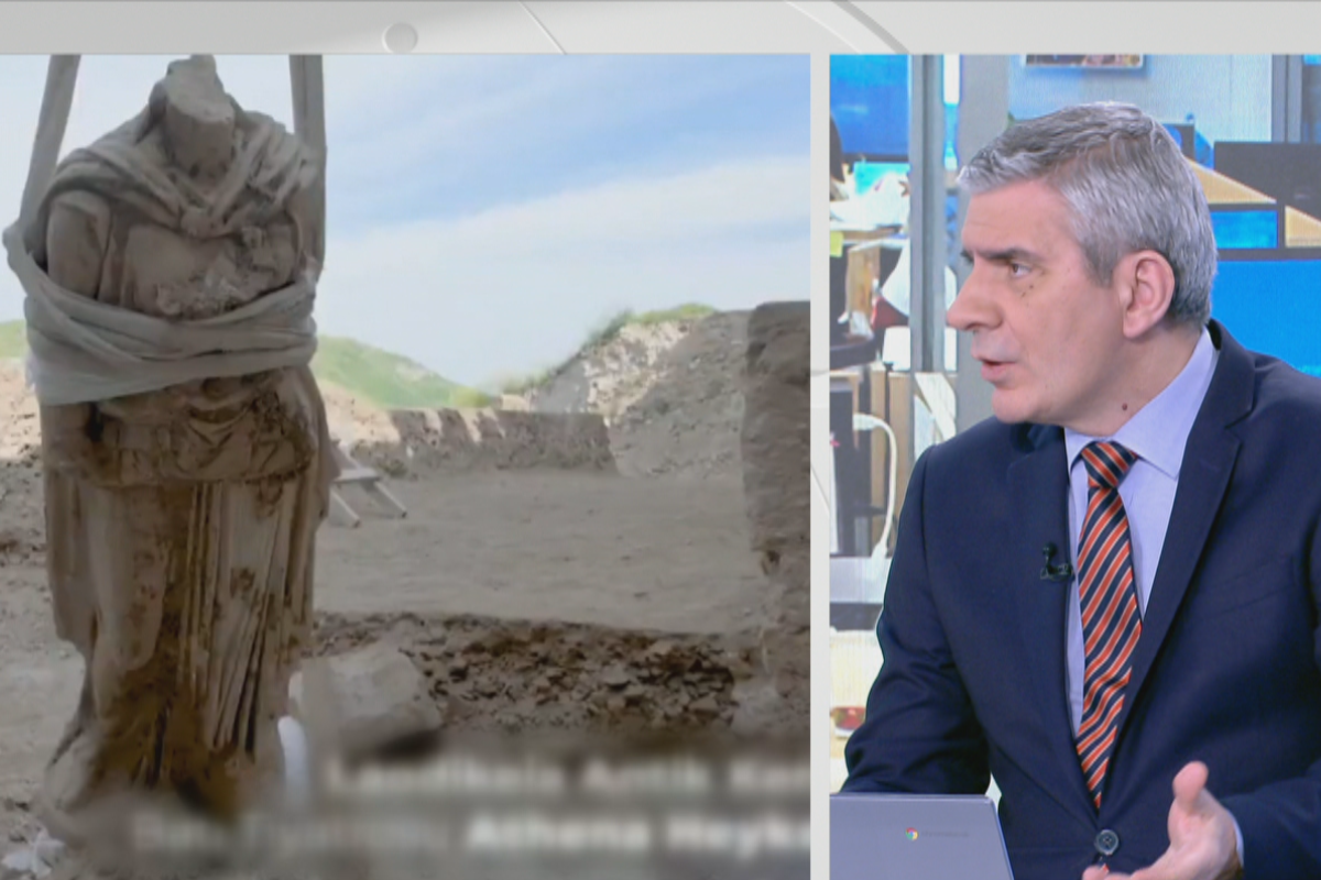 Βρέθηκε ακέφαλο άγαλμα της θεάς Αθηνάς