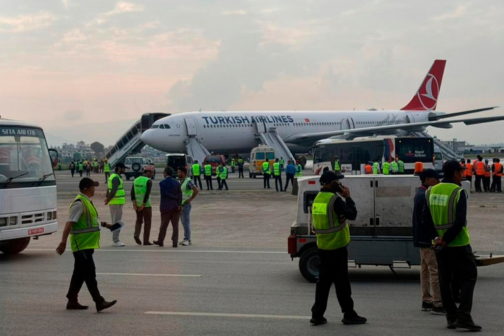 Μικρής έκτασης φωτιά σε αεροσκάφος της Turkish Airlines που προσγειώθηκε στην πρωτεύουσα του Νεπάλ
