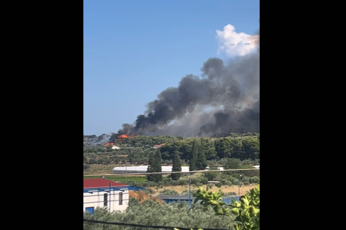 Μεγάλη πυρκαγιά στη Κρύα Βρύση