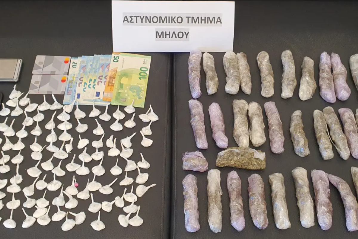 Συνελήφθη στη Μήλο 24χρονος ημεδαπός για διακίνηση ναρκωτικών
