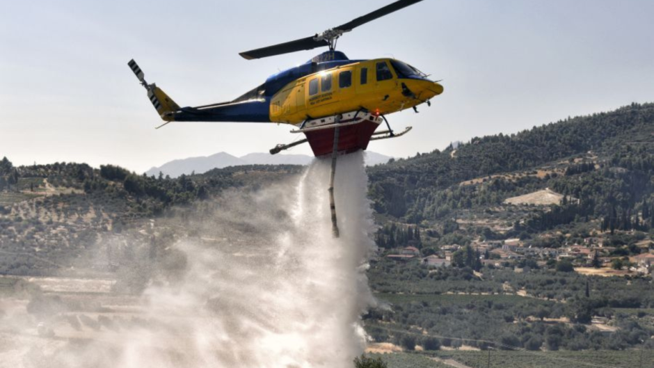 Πυρκαγιά στο Ακραίφνιο Βοιωτίας