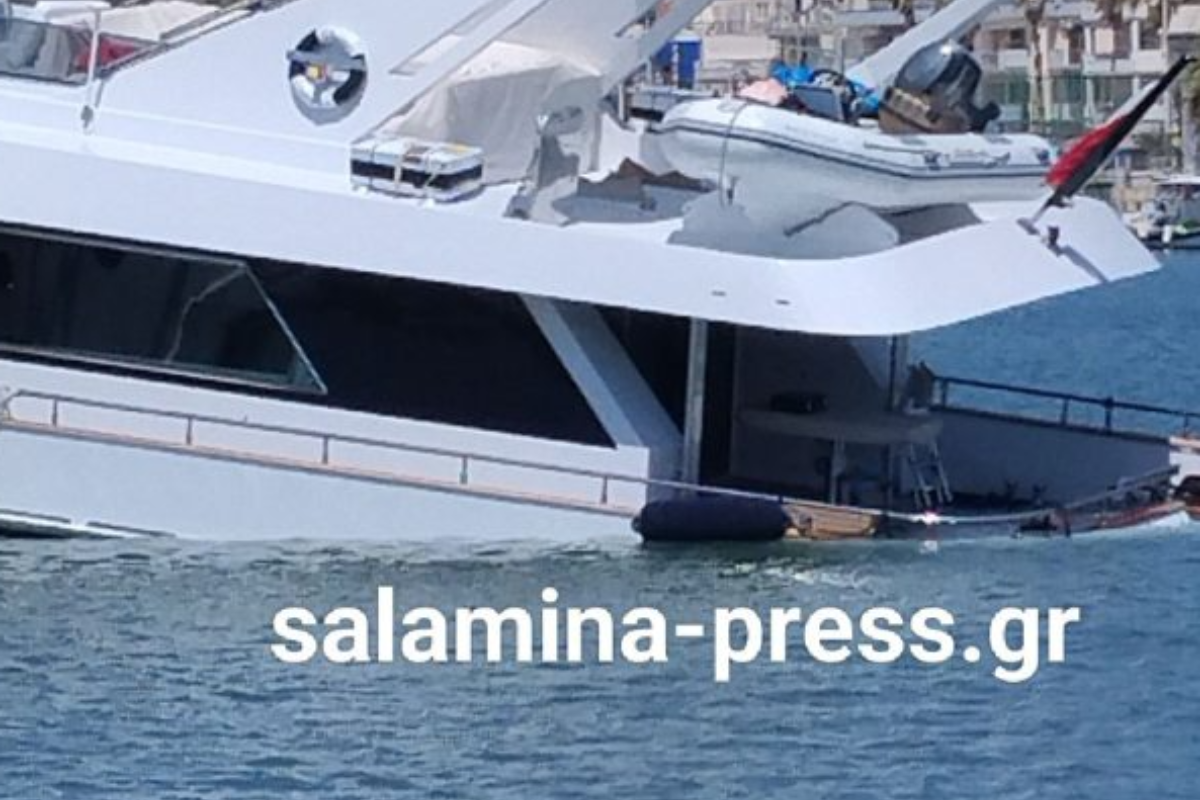 Σαλαμίνα: Βυθίζεται θαλαμηγός