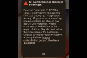 Φωτιά στο όρος Αιγάλεω – Ήχησε το 112