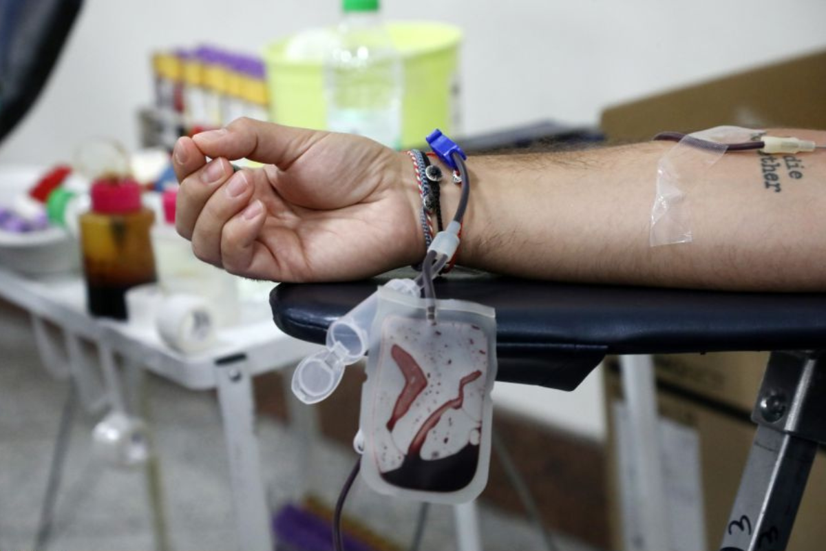 Εθελοντική αιμοδοσία στο μετρό του Συντάγματος