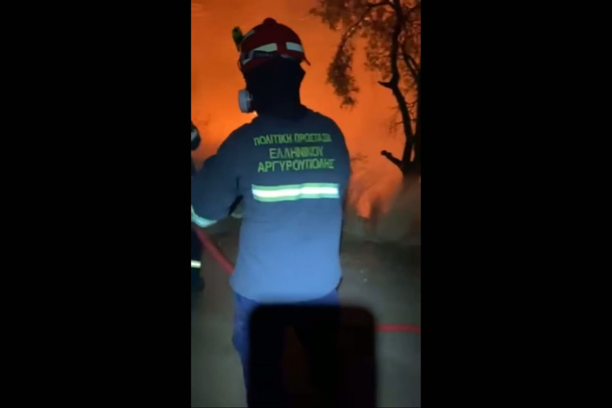 Ο ALPHA δίπλα στους εθελοντές δασοπυροσβέστες