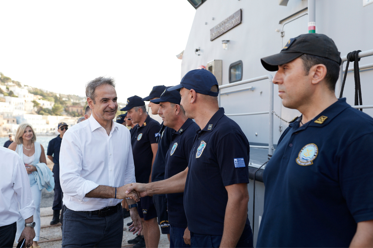 Στη Λέρο ο Κ. Μητσοτάκης