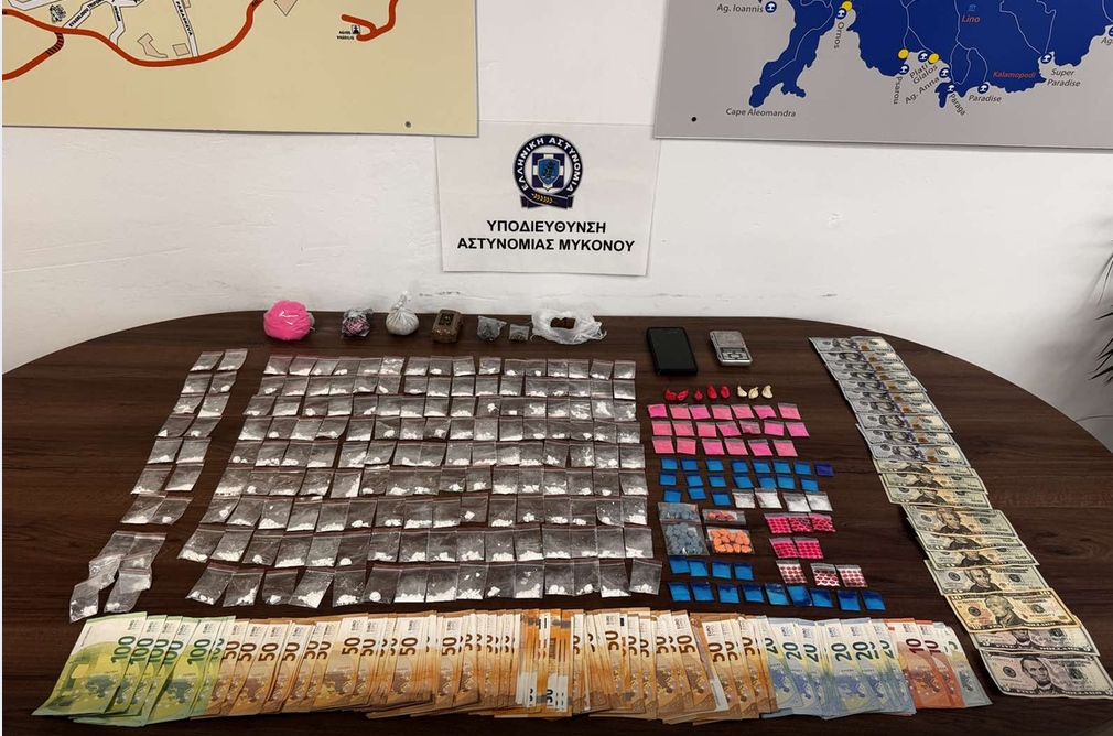 Συνελήφθη αλλοδαπός στη Μύκονο για διακίνηση ναρκωτικών ουσιών