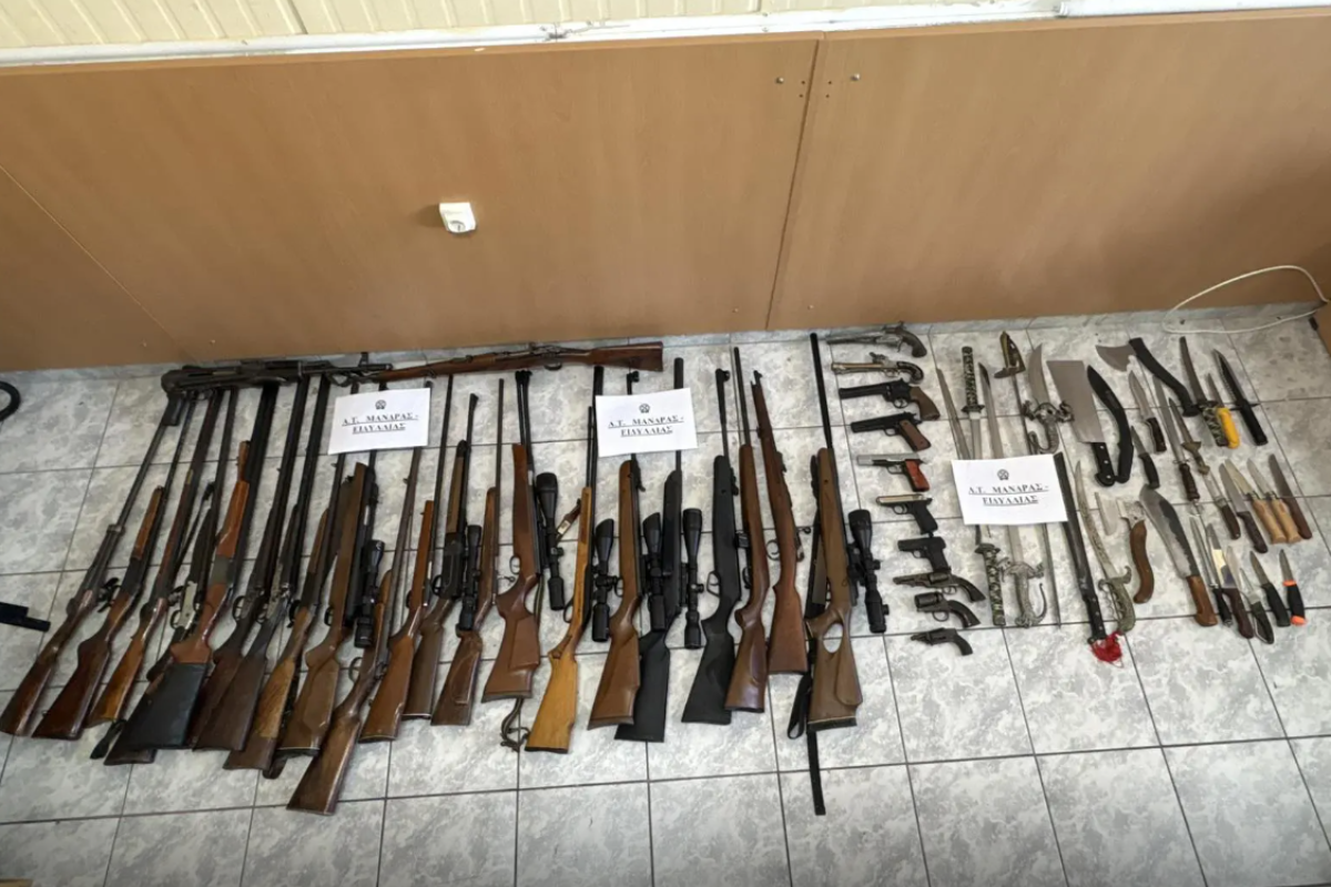 Οινόη: 56χρονος είχε ολόκληρο οπλοστάσιο σπίτι του
