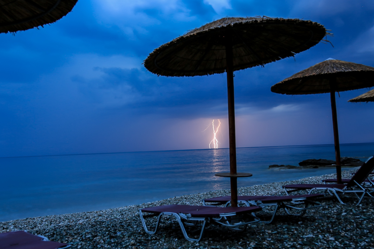 Καλοκαιρινό μπουρίνι στην Κέρκυρα