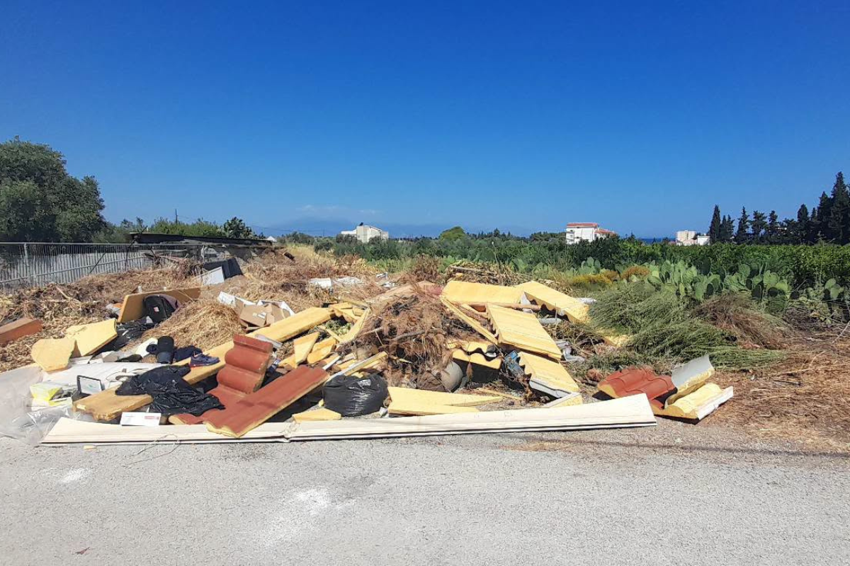 Εικόνες ντροπής με ανεξέλεγκτες χωματερές στο Λουτράκι